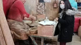 Visite ateliers de fabrication des articles en cuivre (2)